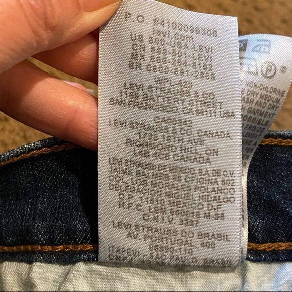 NWT~LEVI’S 515 Blue Boot Cut Mid Rise Jeans Size 4 - Picture 10 of 11